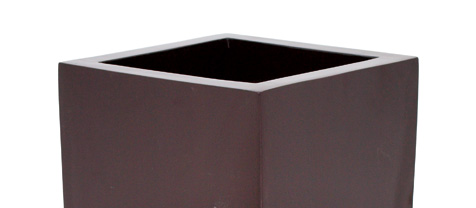 Květináč LEICHTSIN BOX-100, lesklý-hnědý