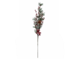 Vánoční větvička borovice dekorovaná, 90cm