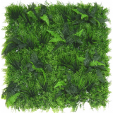 Umělá zelená stěna KAPRADINA mix, 100 x 100cm, plocha 1m2