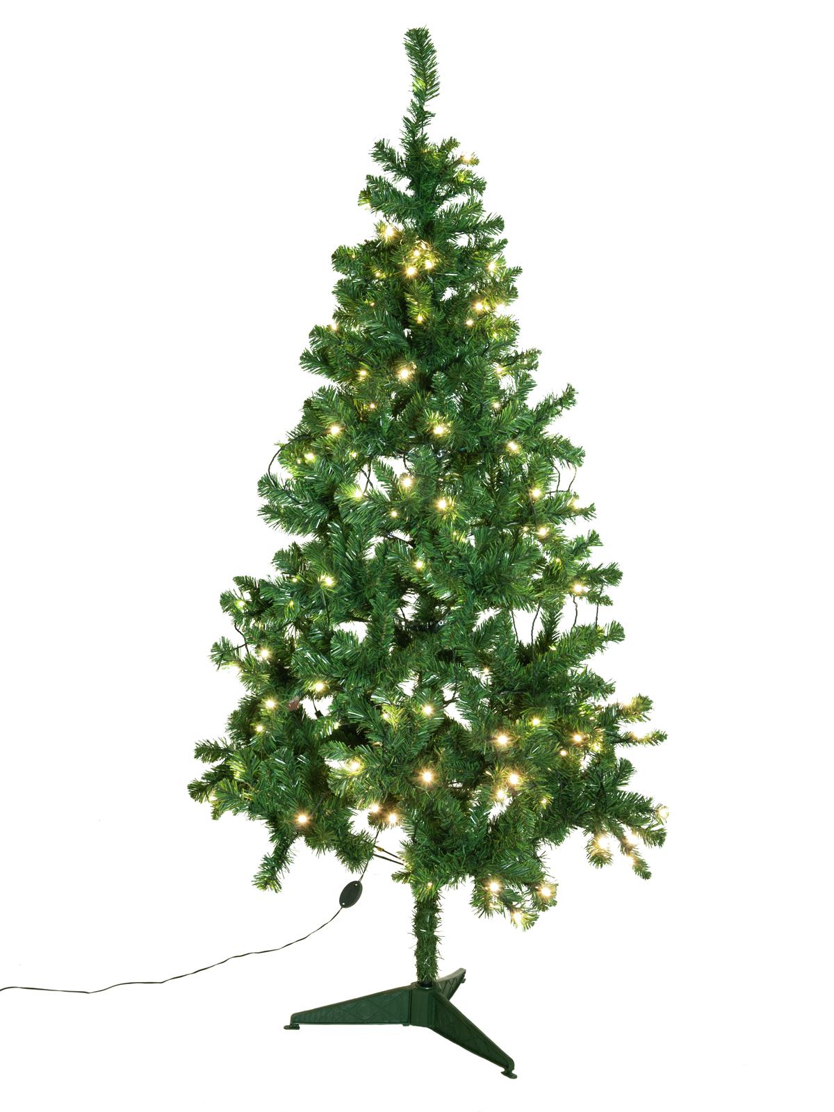 Umělý vánoční stromek s LED osvětlením, 180 cm