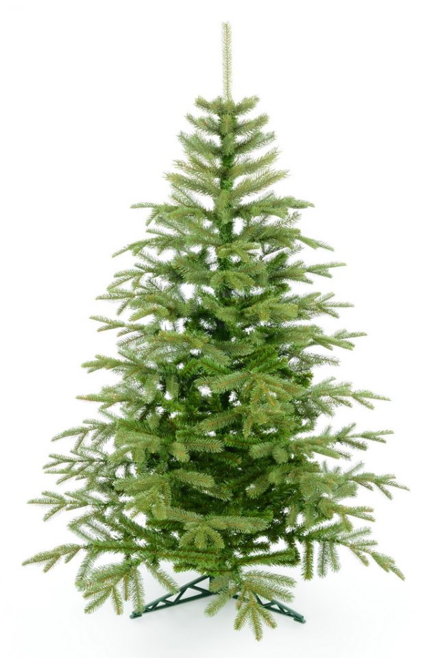 Umělý vánoční stromek smrk PE natur Lux, jehličí 2D/3D, 150cm - 2. JAKOST
