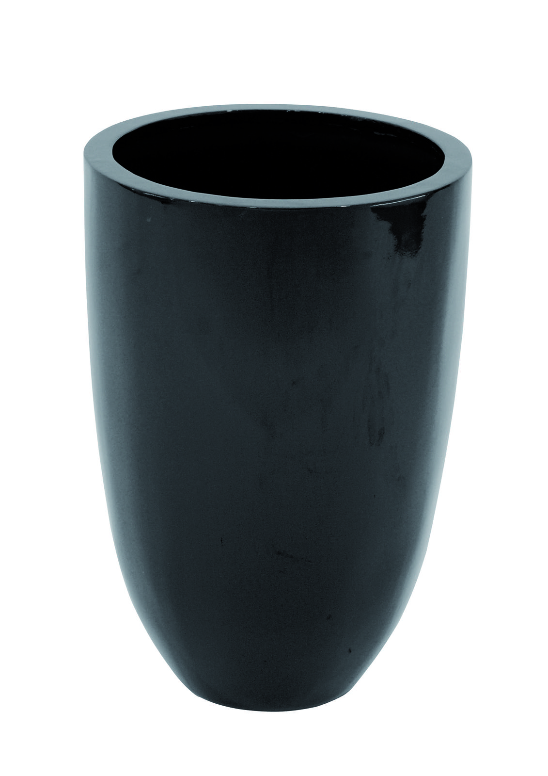 Květináč LEICHTSIN CUP-49, lesklý-černý