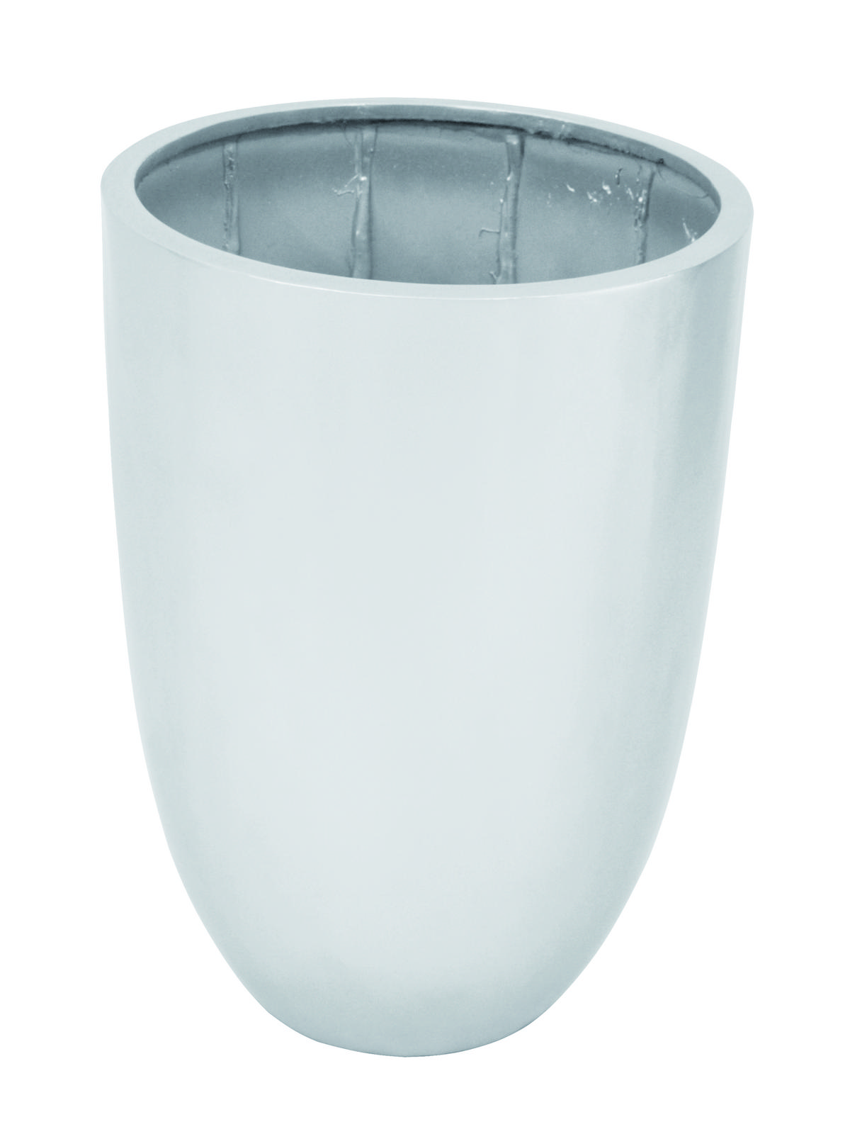 Květináč LEICHTSIN CUP-69, lesklý-stříbrný
