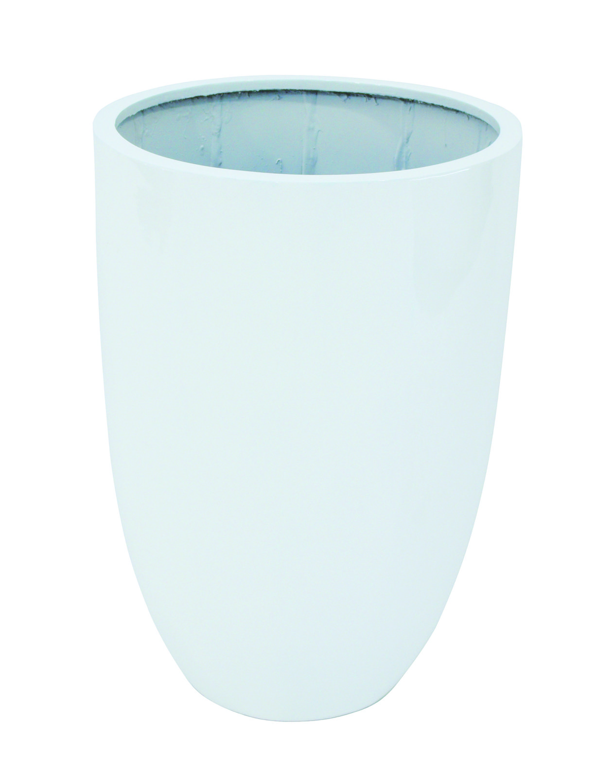 Květináč LEICHTSIN CUP-69, lesklý-bílý
