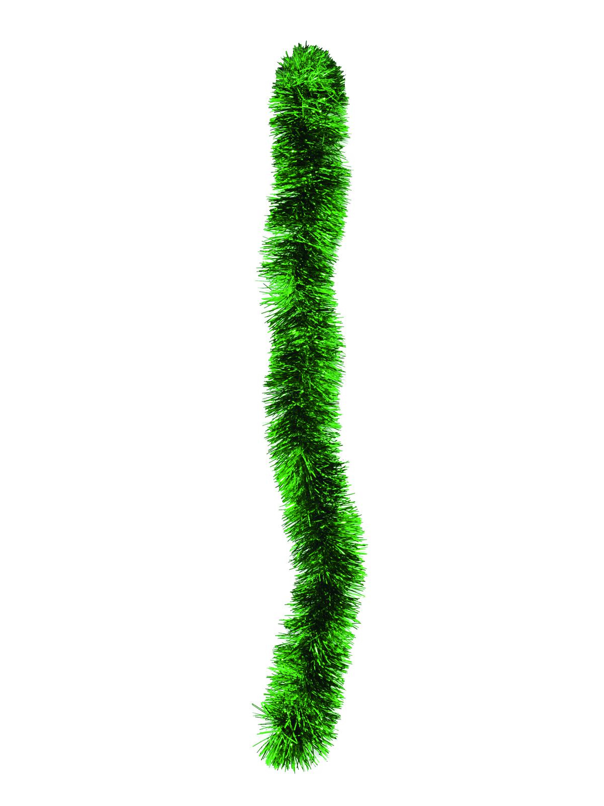 Vánoční řetěz, metalická zelená, 7,5 x 200cm