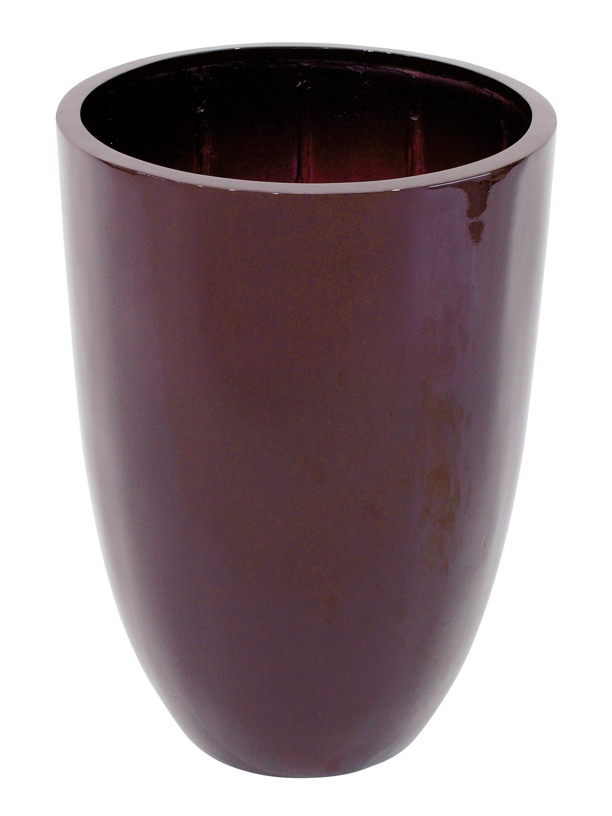 Květináč LEICHTSIN CUP-69, lesklý-hnědý