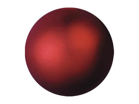 Vánoční ozdoby červená metalíza, 3,5cm, 48ks
