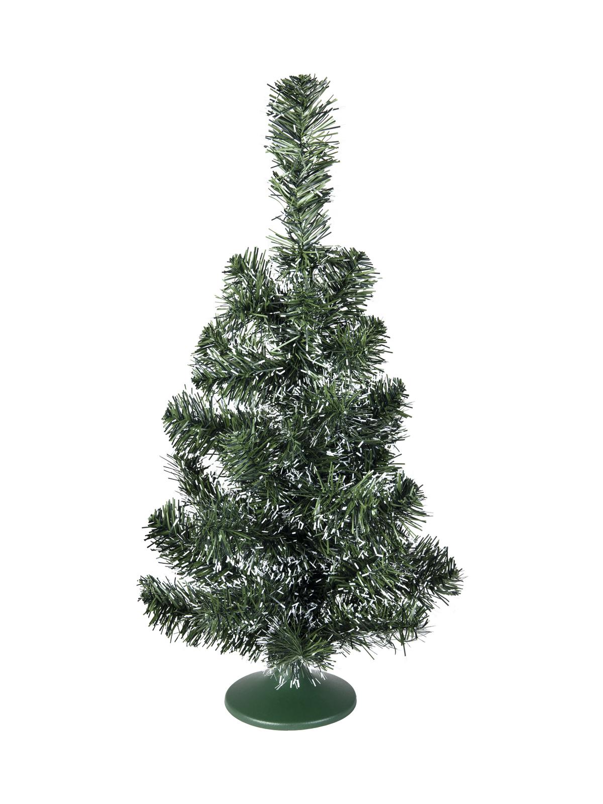 Stolní vánoční stromeček zelený-zasněžený, 45cm