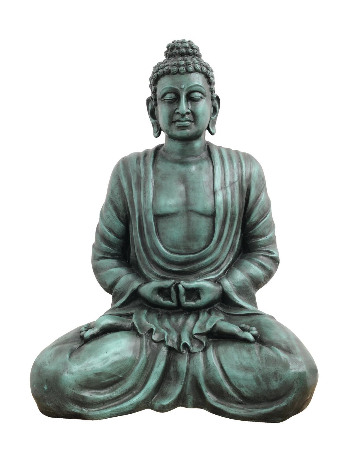 Socha Buddha - černá, 120cm