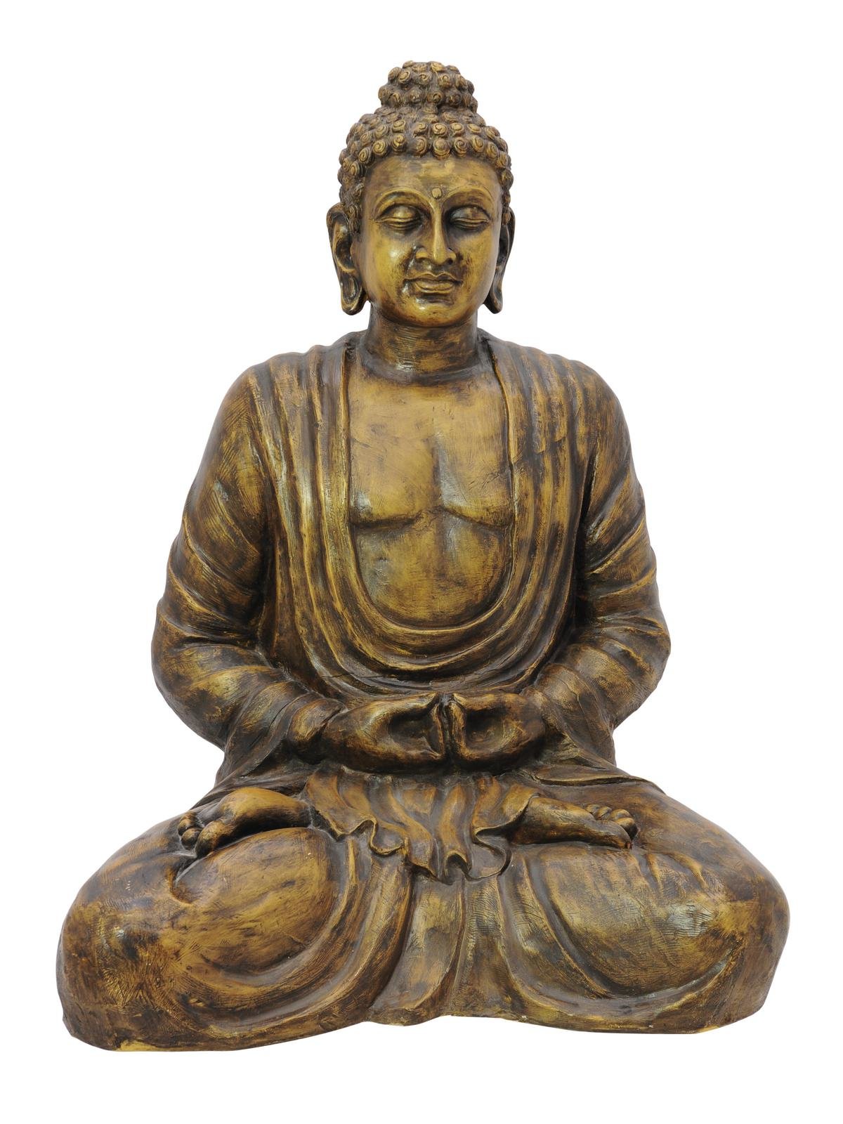 Socha Buddha - zlatá, 120cm