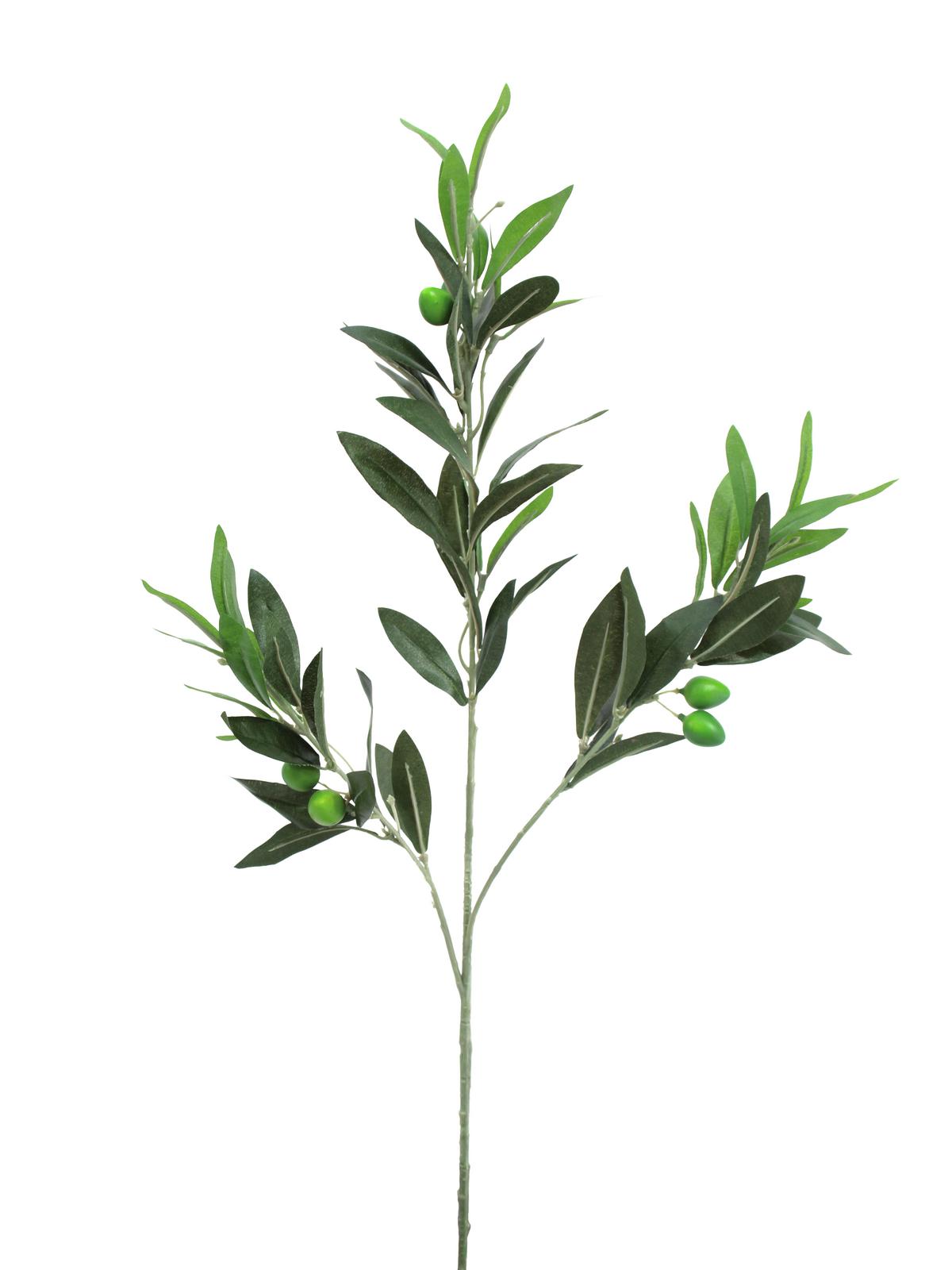 Oliva-větev, 64 listů, 68 cm/6 kusů