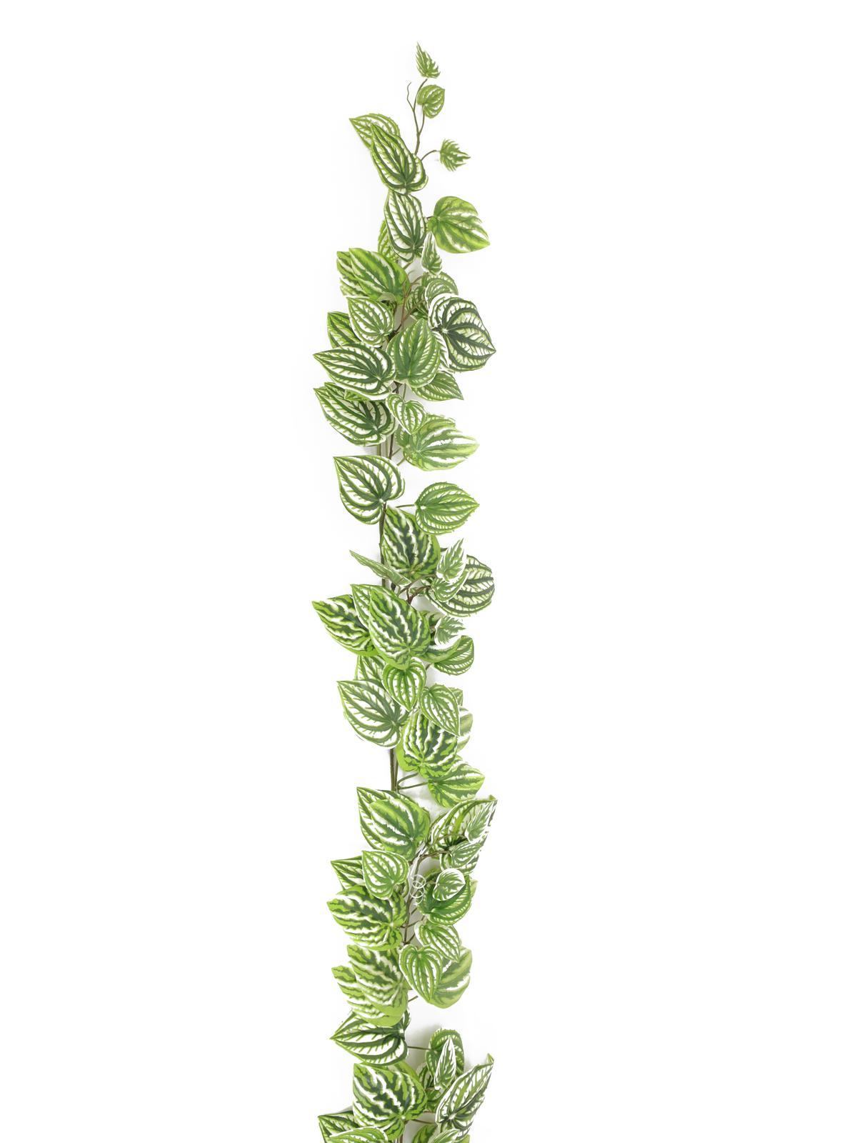 Girlanda Réva se zeleno-bílými lístky, 180 cm