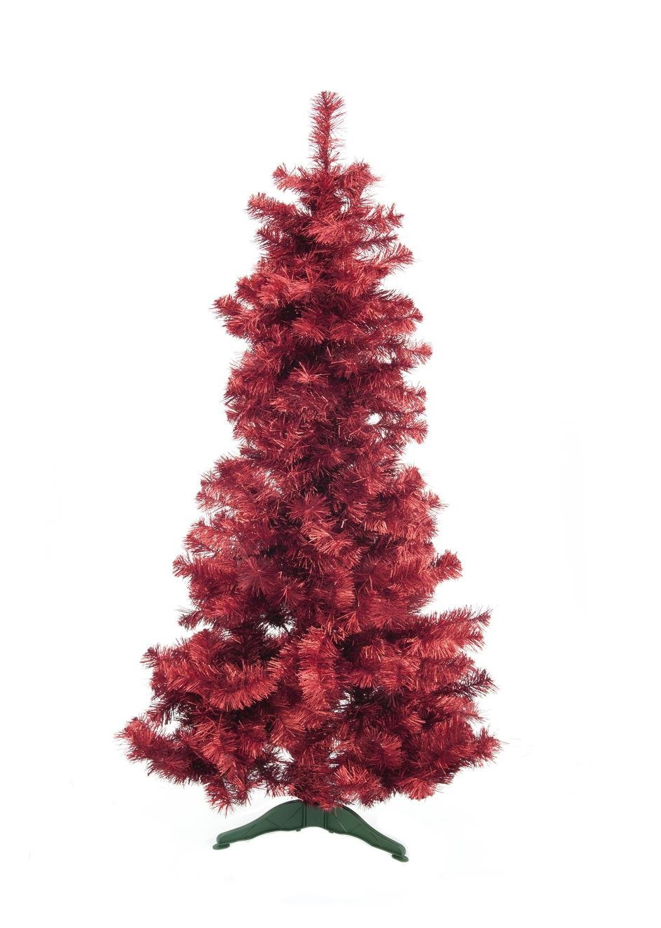 Vánoční stromek jedle metalický, červená, 180 cm
