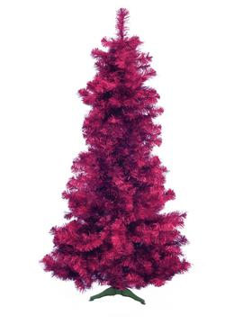 Vánoční stromek jedle metalický, fialová, 210 cm