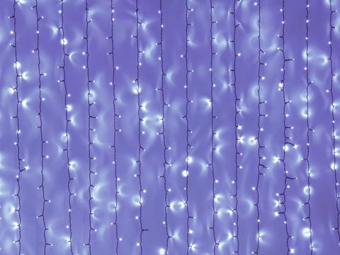 LED vánoční závěs 4x3,5m, 925 LED, UV (ultra fialová)