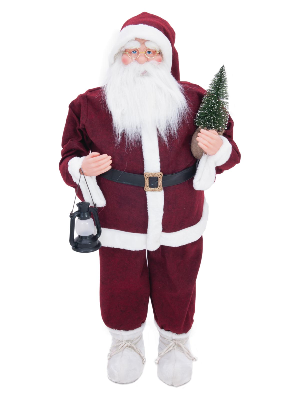 Figurína Santa Claus se stromkem, 120cm