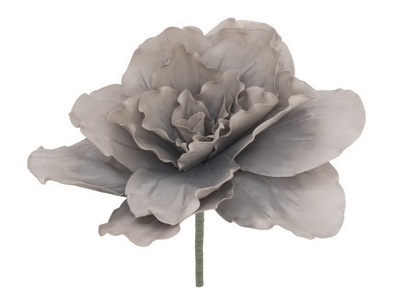 Obří květina šedo béžová, 80 cm