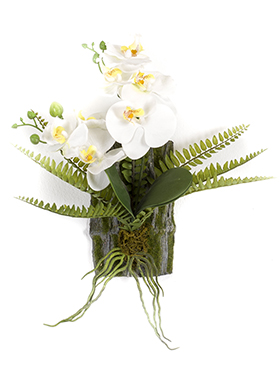 Orchidej nástěná dekorace, 40x25cm