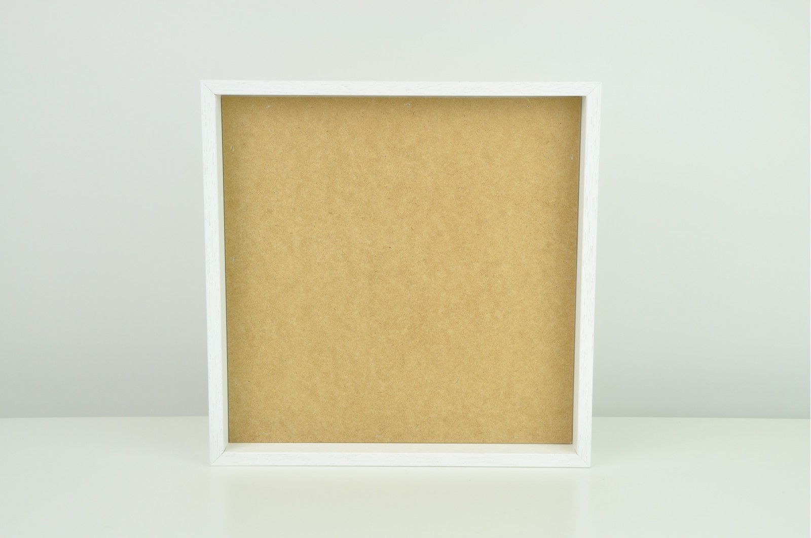 Dřevěný rám pro mechové obrazy bílý 25x25cm