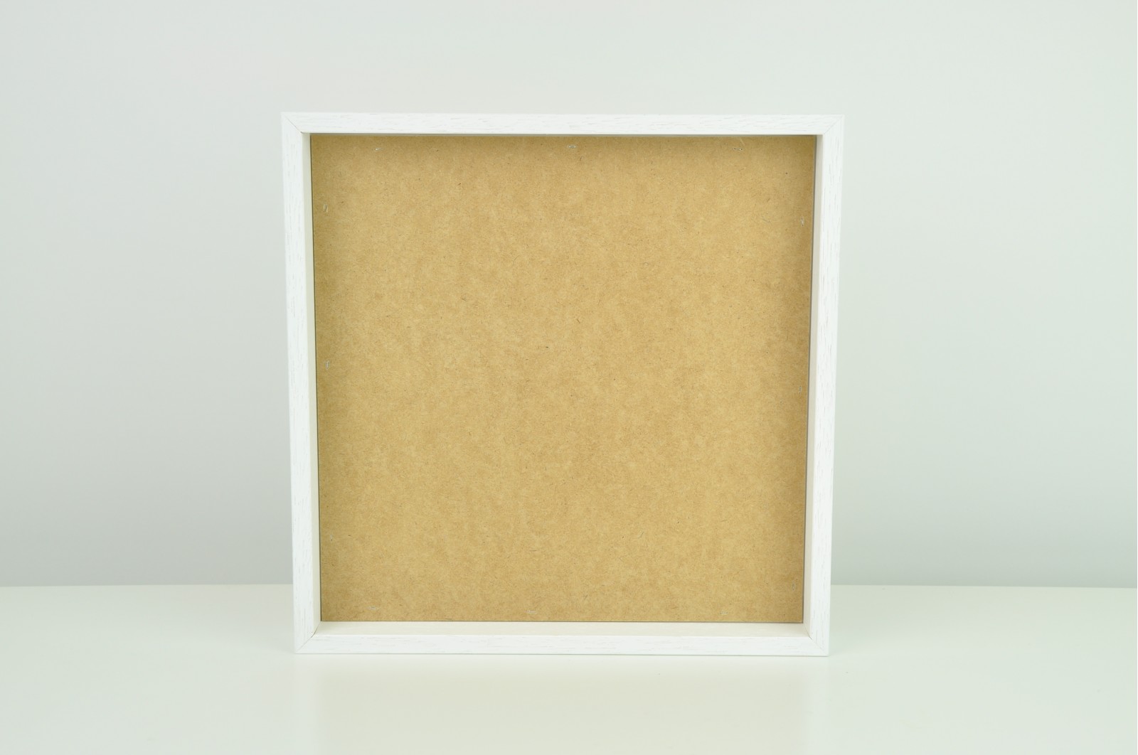 Dřevěný rám pro mechové obrazy bílý 35x35cm