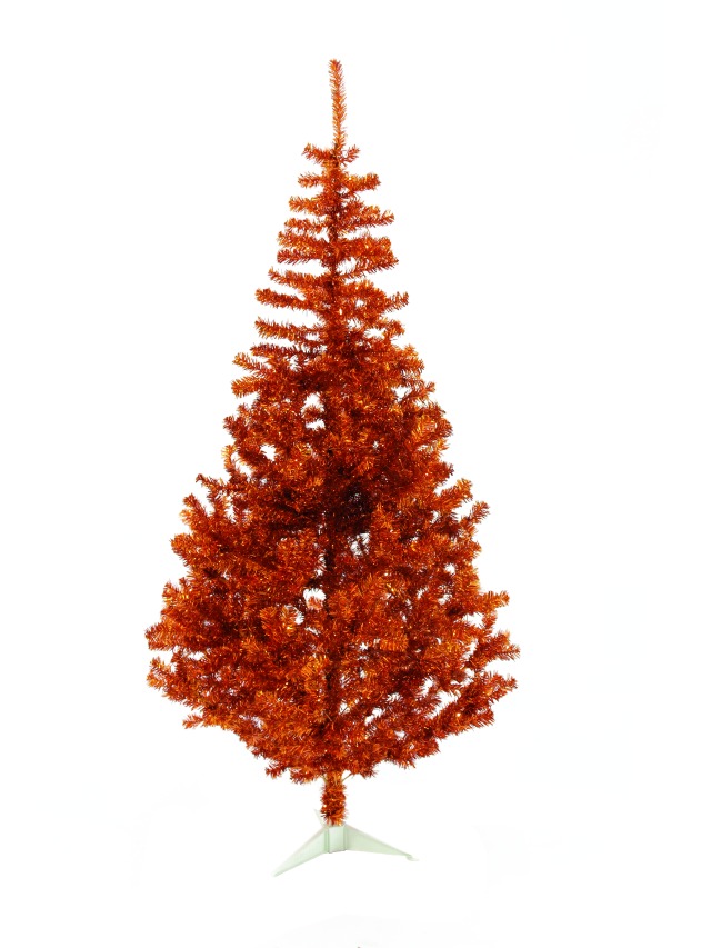 Vánoční strom, oranžový, 180 cm se stojanem