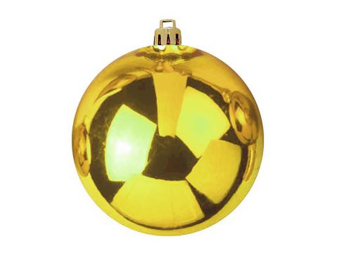 Venkovní Vánoční koule, 10 cm, zlatá (4 ks)