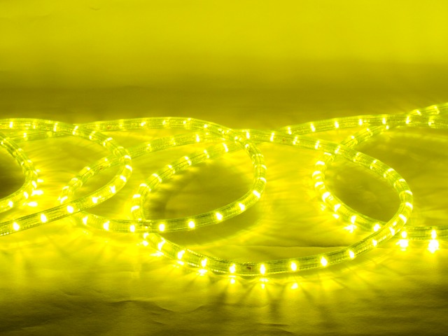 LED světelná hadice, 44m, 24LED/m, žlutý