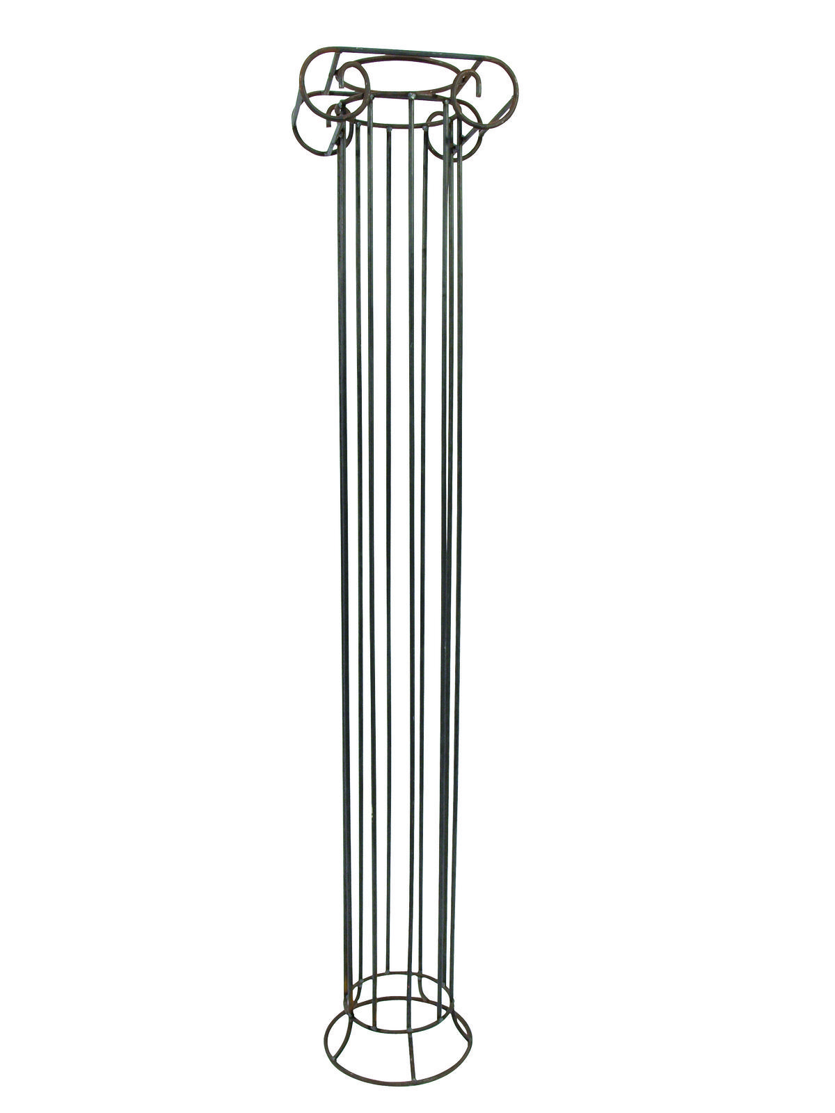 Kovový sloup řecký rezavý-lakovaný, výška 200 cm.