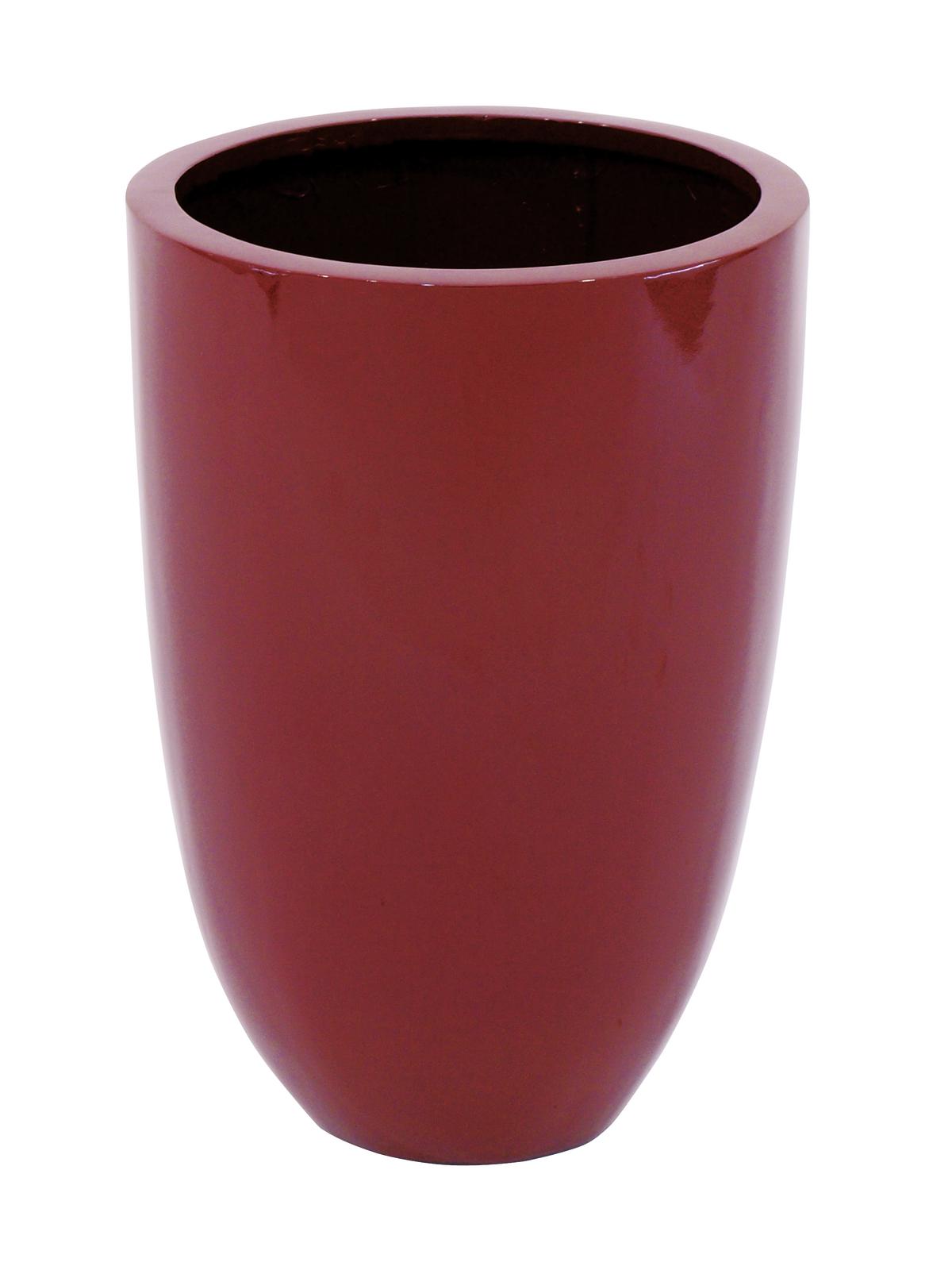 Květináč LEICHTSIN CUP-49, lesklý-červený