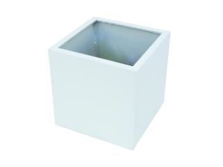 Květináč LEICHTSIN BOX-50, lesklý-bílý