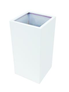 Květináč LEICHTSIN BOX-100, lesklý-bílý