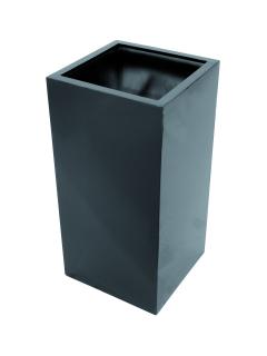 Květináč LEICHTSIN BOX-100, lesklý-černý