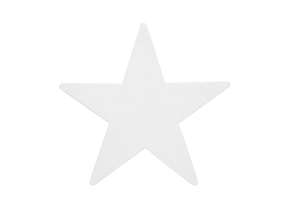Vánoční ozdoba hvězda bílá 58cm