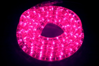 Světelný kabel růžový, 50m