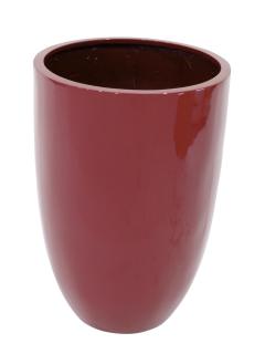 Květináč LEICHTSIN CUP-69, lesklý-červený