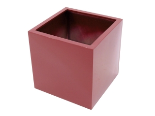 Květináč LEICHTSIN BOX-50, lesklý-červený