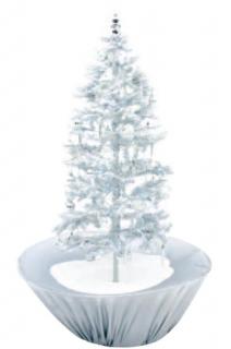 Sněžící vánoční stromeček - stříbrný