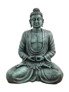 Socha Buddha - černá, 120cm