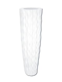 Designový květináč LAMELLA-140, bílý