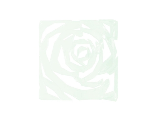 Paraván vzor růže - segment 29x29cm, zelená, 4ks