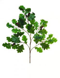 Dubové listí se žaludy, 6ks. 60cm