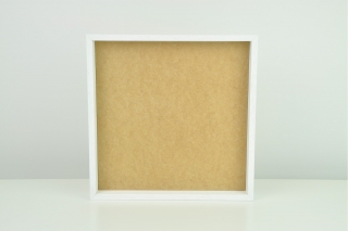 Dřevěný rám pro mechové obrazy bílý 40x40cm