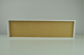 Dřevěný rám pro mechové obrazy bílý 60x30cm