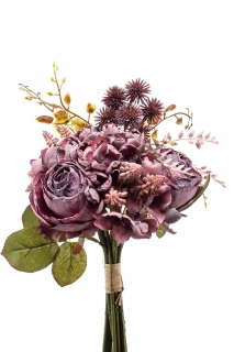 Růže hydrangea puget fialová, 32cm