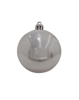 Venkovní Vánoční koule, 7 cm, stříbrná (6 ks)