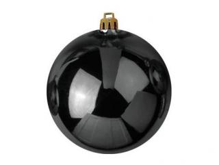Venkovní Vánoční koule, 10 cm, černá (4 ks)